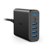 Anker A2056 Premium 60W 5 Port Desktop Charger with One 30W Power Delivery Port