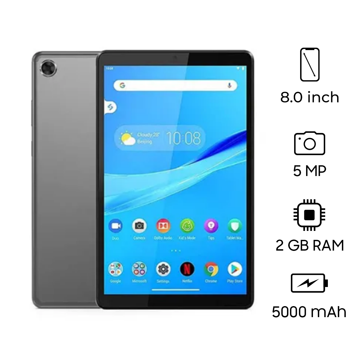 Lenovo Tab M8 8505F 8 inch HD Display 2GB RAM 16GB Storage Wifi- Iron Grey  | RP Tech – R P Tech